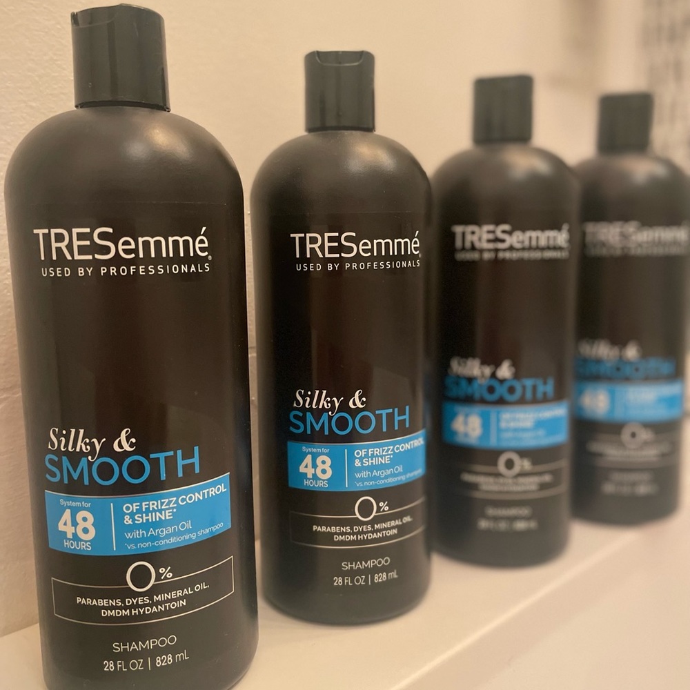 Tresemme silky & smooth shampoo. 28oz. 4 bottles.